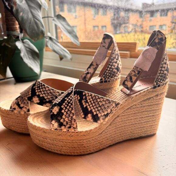 TORY BURCH snake Leather espadrilles Size 9 - Picture 9 of 9